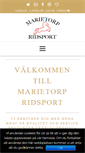 Mobile Screenshot of marietorpridsport.se